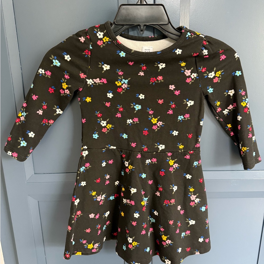 Baby Gap Floral Long Sleeve Dress size 4